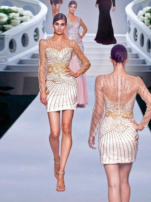 Вечернее платье короткое Faust 826