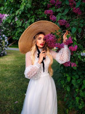 свадебное платье бохо рукава фонарики