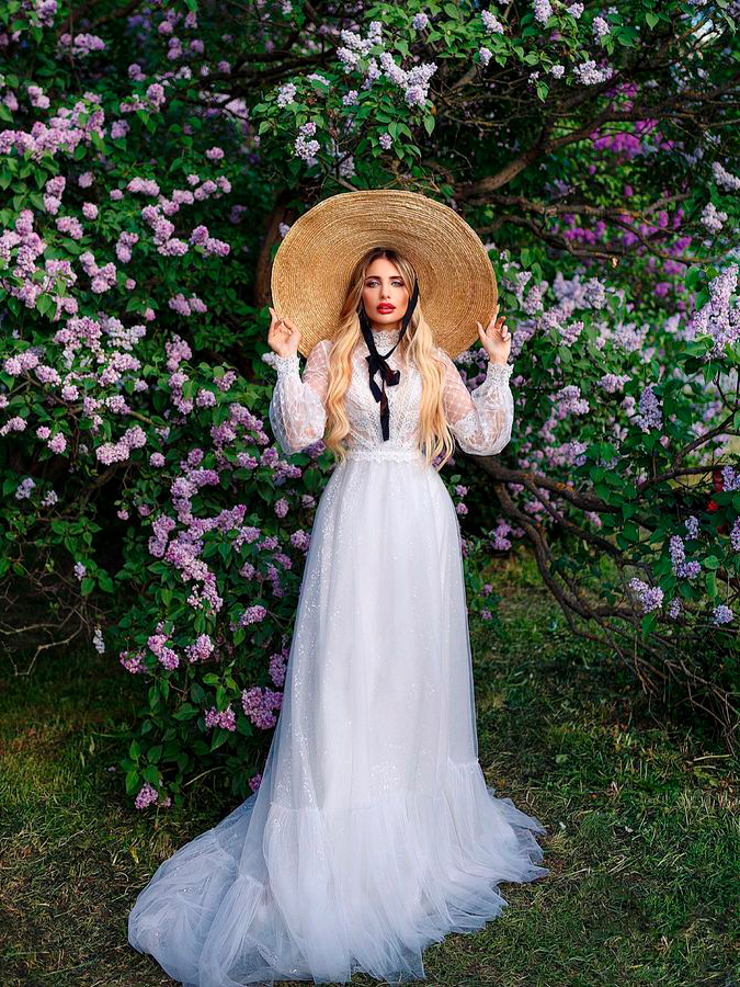 свадебное платье бохо с рукавами