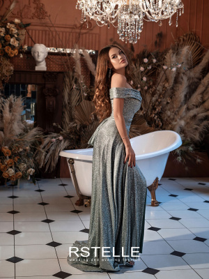 блестящее(мерцающее) вечернее платье на выпускной