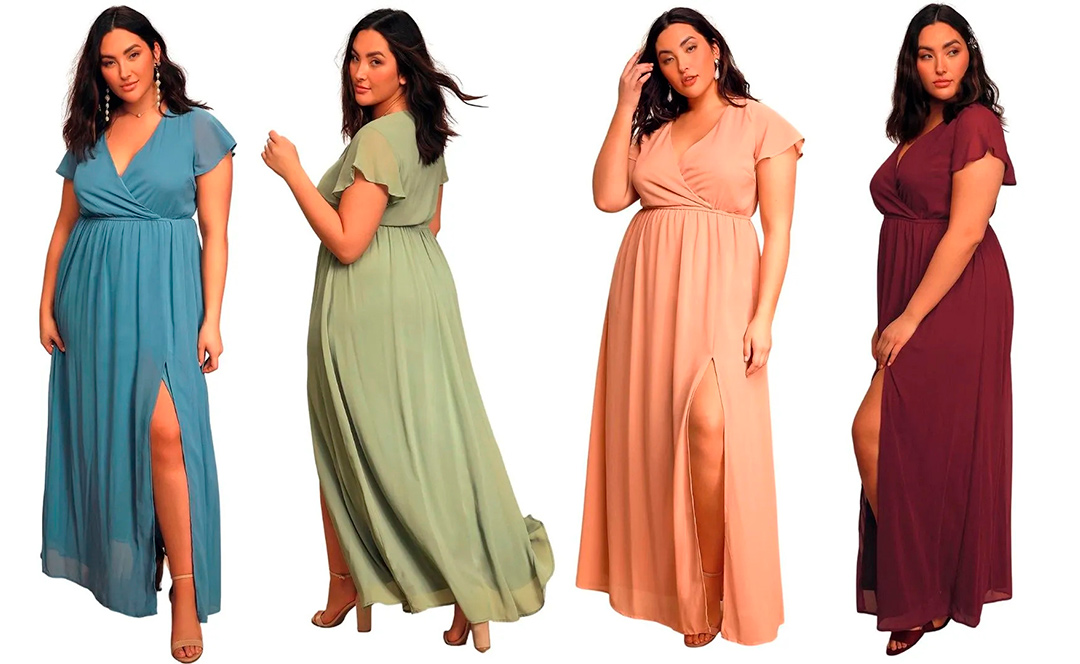 правильный выбор вечерних платьев большого размера